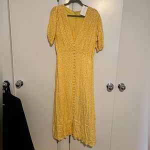 Faithfull the brand bellavista midi dress NWT